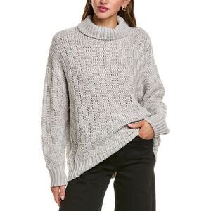 Jak Womens  Turtleneck Sweater, Gray